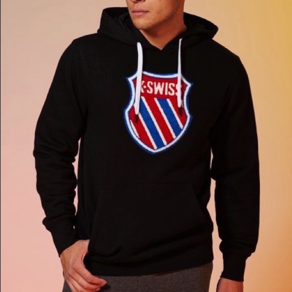 K-SWISS | Classic Fleece Hoodie Sweater - Black